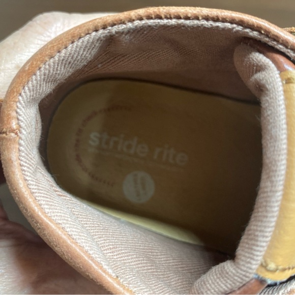 Stride Rite SRT Quinn Hazel Boy Boots Sz 9.5M Brown Kids Shoe genuine leather - Picture 9 of 15